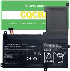 CQCQ B41N1341 0B200-00960000 Laptop Battery for Asus Q502 Q502L Q502LA Q502LA-BBI5T12 Q502LA-BBI5T14 Q502LA-BBI5T15 (15.2V 64Wh/4110mAh)