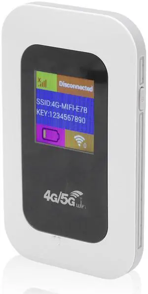 Pocket WiFi, 300Mbps High Speed 4G Portable WiFi Hotspot with 2100mAh Battery and SIM Card Slot for Travel Camping and Outdoor Internet Access