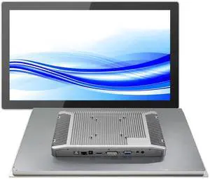 GreenTouch 15.6 Inch High Resolution Embedded Touch Screen Industrial Monitor, Front IP65 Panel Rugged Metal Case Display - 1920x1080