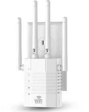 WiFi Extender Signal Booster,WiFi Extender Supports 105 Devices, 1.2Gbps Home Signal Booster,Dual Band 5GHz/2.4GHz, WiFi Booster Up to 12880 Sq.ft, EasyMesh Compatible, One Ethernet Port