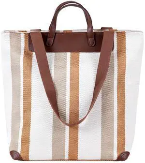 Large Women's Work Tote Bag  15.6in Laptop Compartment,Canvas Shoulder Bag for Office & Daily Use,Tote Bag with Spacious Storage (WHITE, Extra Large)