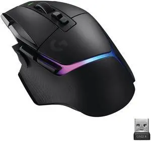 Logitech G G502 X PLUS LIGHTSPEED Wireless RGB Mouse for Gaming - Optical Mouse with LIGHTFORCE Hybrid Breaker , LIGHTSYNC RGB, HERO 25K Gaming Sensor, Compatible with PC - MacOS/Windows - Black
