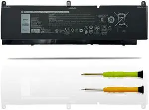 UGXKNAE PKWVM Laptop Battery Replacement for Dell Precision 7550 7560 7750 7760 Mobile Workstation P44E P93F P44E001 C903V CR72X 0CR72X 0447VR 068N03 453-BBCQ 95Wh