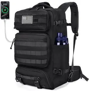 DEYACE 40L Travel Backpack Mens TSA Approved Carry-on Durable Large Weekender Backpack Fits 17.3 Inch Laptop YKK-Zipper AER Travel Pack with USB Charging Port Shoes Compartment