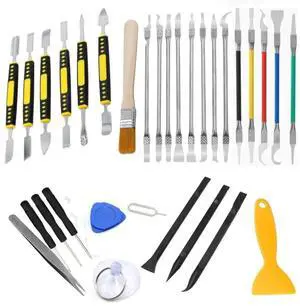 Spudger 31 Piece Electronics Pry Tool Kit with Metal Plastic Spudger Tool Screwdriver Set for iPhone, Laptop, iPad, Cell Phone, MacBook, Tablet, Computer, Electronics Repair