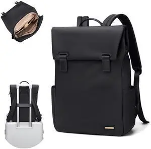 GOLF QUALITY Women Laptop Backpack Computer Backpacks Carry On Waterproof backpack Fits 14Inch Notebook Travel Commute College (Black)