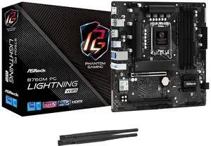 ASRock B760M PG Lightning WiFi Supports 13th Gen & 12th Gen and Next gen Intel Core Processors (LGA1700)