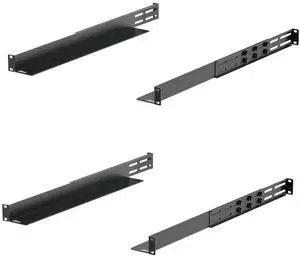 Tecmojo 2 Pack 1U Universal Rack Mount Rails,4-Post Server Rack Shelf Rail with 20.9"-32" Adjustable Depth Fit for Non-Rack Mountable Server/Networking/AV/IT Equipment