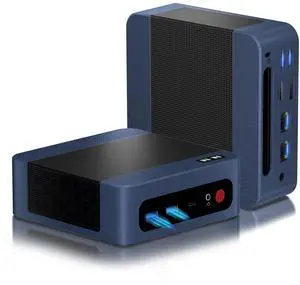 wo-we P8 Mini PC AMD Ryzen 5 7640HS(6C/12T,up to 5.0GHz) 32GB DDR5 1TB PCIe4.0 SSD Mini Desktop Computer, USB4 Support 8K,Triple Display, Dual 2.5G LAN WIFI6E/BT5.2,HDMI/DP,AMD Radeon 760M Gaming PC