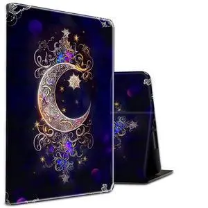 for iPad 10th Generation Case 2022 iPad 10.9 inch/iPad (A16) 11th Generation 11 Inch (2025),Shockproof Slim PU Leather Stand Cover with Auto Sleep/Wake,Moon Star Galaxy Floral
