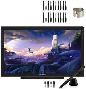 GAOMON PD2200 Pen Display & 20 Pen Nibs -21.5'' 8192 Tilt-Support Full-Laminated Graphics Drawing Monitor Tablet for Digital Drawing/Animation/Online Teaching and Meeting