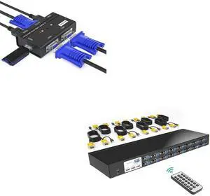 MT-VIKI 2 Port KVM Switch VGA + 16 Port KVM Switch VGA