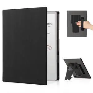 CoBak Stand Case for Remarkable Paper Pro Tablet 11.8" with Hand Strap - Auto Sleep/Wake Folio Lightweight Protective Cover with Pen Holder and Nibs Holder for 11.8 inch 2024 Released Ver (Black)