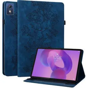 YHDXUYS Case for Lenovo Idea Tab Pro 12.7 inch (TB-373FU/ TB-375FC) 2025 Tablet, Slim PU Leather Folio Cover with Multi-Angle Stand and Pen Holder, Blue