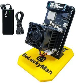 BeLuckyMan Upgrade Bitcoins Gamma 601 Solo Miner 1.2TH/S Hashrate BM1370 ASIC Chip Bitcoins Miner BTC Lottery Cryptocurrency Open-Source Mining Machine (Yellow) BeLuckyMan Upgrade Bitcoins Gamma 601 Solo Miner 1.2TH/S Hashrate BM1370 ASIC Chip Bitcoins Miner BTC Lottery Cryptocurrency Open-Source Mining Machine (Yellow)