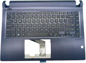 New Keyboard for ASUS PRO P1440 P1440F P1440FA P1440UF P1440U Laptop US Layout with Blue C Case, Square Look Hole 13N1-6MA0101 00J3 NSK-WKF 9Z NDXSU.F1D 0KNX0-4121UI00