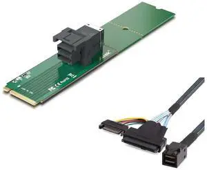 10Gtek M.2/8643 Adapter + 8643/U.2-0.5m