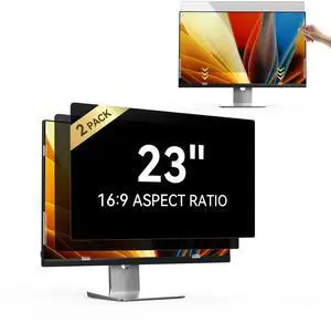 2Pcs Laptop Privacy Screen 23 Inch, Removable 16:9 Aspect Filter Screen Protector for 23 Inch Laptop, Screen Anti Peeping
