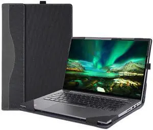 WODBAO for Lenovo Yoga 7 2-in-1 16AHP9/16IML9 Laptop Case Yoga 7 16'' Series and Yoga Slim 7 Pro 16ACH6 16ARH7 16IAH7, PU Leather Case Detachable Laptop Bag (Dark Gray)
