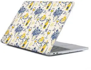Case Compatible with MacBook Air 13 Inch 2022-2018 Release Model A2337 M1 M2 A2681, Art Protector Cover for Air13 Retina Display with Touch ID-Wine and Cheese Tea Party,13.3 Air(A1932/A2179/A2337)