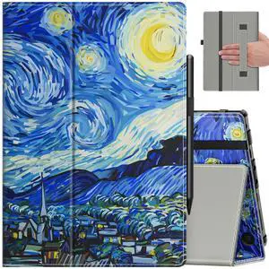 VORI Case for All-New Amazon Kindle Fire HD 10 Tablet (13th/11th Generation 2023/2021 Release) and Fire HD 10 Plus - Slim Folding Stand Folio Cover with Auto Wake/Sleep & Hand Strap, Starry Night