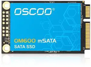 OSCOO 1TB mSATA SSD  SATA III 6Gbps Internal Solid State Drive, Up to 550MB/s,3D NAND Flash | Compatible with Laptop, Desktop, Ultrabook, POS, Server  OM600