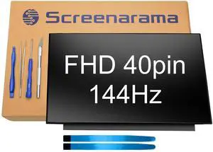 SCREENARAMA New Screen Replacement for Dell G7 17 7790, 144Hz, FHD 1920x1080, Matte, LCD LED Display with Tools