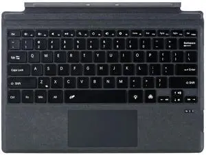 Zoof Type Cover for Microsoft Surface Pro 7+ / Pro 7 / Pro 6 / Pro 5 / Pro 4 / Pro 3, 12.3 inch, Ultra-Slim Wireless Tablet Keyboard with Multi Touchpad Bluetooch (Charcoal)