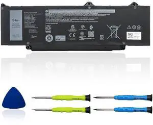 OUWEE R73TC DR02P Laptop Battery Compatible with Dell Latitude 3580 3340 3440 3480 3540 5340 5540 5440 Series 2X1V9 GTG7N GRWKG KDM9P 54Wh 4623mAh 11.4V