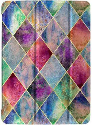 DuraSafe Cases for iPad PRO 11 Inch 2 [ Pro 11 2nd 2020 ] Generation MY232LL/A MXDC2LL/A MXDE2LL/A MXDG2LL/A MY252LL/A MXDD2LL/A Ultra Slim Smart Auto Sleep/Wake Printed PC Cover - Diamond Grid