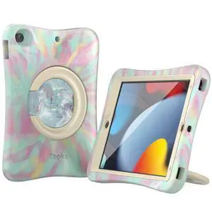 Pepkoo Ipad Case Compatible with Ipads 9th, 8th,7th Generation Cases, Kids Tablet Case Full Protection of Screen and Body,Heavy-Duty Non-Slip Ipad Protective Cases