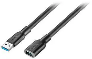 INSIGNIA USB 3.0 Extension Cable  High-Speed USB-A Male to Female Cord for MacBook, Laptop, PC, TV, Gaming Consoles, Printers, Hard Drives (12 ft)