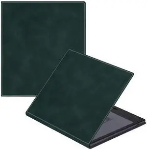 LaoShuSheng Magnetic Case for 7" Onyx Boox Tablet Go 7/Go 7 Color Series (1/2th Gen,2024/2025) /Boox Page - Ultra-Thin Lightweight Leather Book Folio Cover with Auto Sleep/Wake (Green)