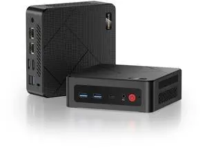 BOSGAME E4 Mini PC Dual LAN Ryzen 5 3550H 11 Pro Mini Computers, 16GB DDR4, 512GB SSD, 4K 60Hz Triple Displays Desktop Computers, HDMI+DP+USB-C, WiFi 5, BT 5.0