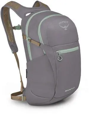 Osprey Daylite Plus Commuter Backpack - Lightweight, Everyday Pack with Laptop Sleeve and Water Bottle Pockets - Ideal for Work, School, and Travel with Versatile Storage, Soundwave Grey/Latte Brown
