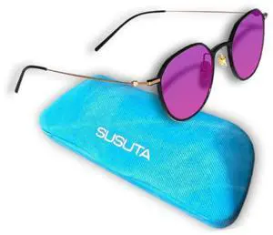 susuta Color Blind Glasses for Men, Color Vision Deficiency Correcting & Enhancing Glasses for Red Green Colour Blindness