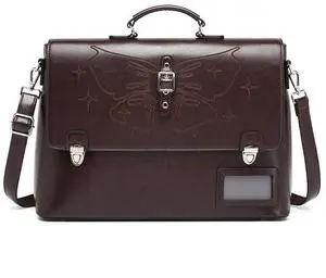 Genuine leather multi-functional business bag, computer bag, large-capacity commuter tote bag, fashionable single-shoulder crossbody bag, backpack