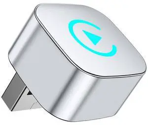 Wireless CarPlay Adapter for iPhone/Android - 2025 Convert Wired to Wireless CarPlay Adapter & Android Auto, No Delay, Plug & Play Dongle, Mini Size,Compatible with iOS 10+ & iPhone 6+ (Silvery)