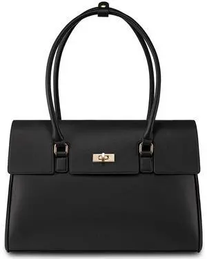 LOVEVOOK Laptop Bag for Women Work Tote 15.6 Inch Briefcase Messenger Bag Waterproof Business Office Professional Large Capacity Handbag Shoulder Bag,Black