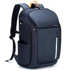 Ponhog 17 Inch Laptop Backpack for Men, Business Travel Anti-Theft Backpack with USB Charging Port, Water Resistant Computer Bag Carry On Flight Approved for Work College Weekender, Dark Blue