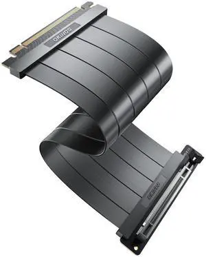 Okinos PCIE 5.0 Riser Cables, 64GB/s for RTX5090 RX9070 GPU, PCIe Extension Card, Backward Compatible with PCIe 4.0 & 3.0, 200mm Black