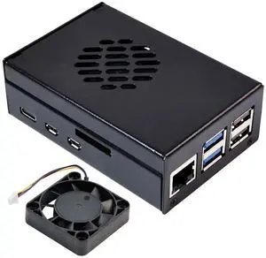 Pi 5 Power Supply and Metal Cooling Protective Case