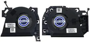 LANDALANYA Replacement New Laptop CPU and GPU Cooling Fan for HP Mobile Worstation ZBook 17 G3 Series 848377-001 848378-001 7J1850 7J18A0 DFS2004054M0T FGD9 DFS561405PL0T FGDN 5V 0.5A Fan