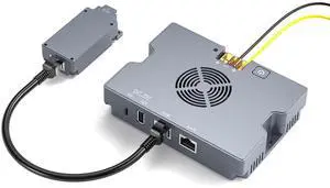 Starlink PoE Injector for Starlink High Performance & Flat HP, SURVADV 350W Starlink Gen 3 PoE with Starlink Cable Adapter, 52V/6A DC, USB-A & Type-C, 9-36V Input, Smart Cooling, Rugged Aluminum Case