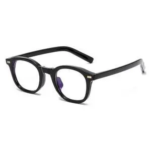 Blue Light Blocking Reading Glasses for Women Men Stylish Retro Square Premium Readers Reduce Eye Strain Comfortable (Black, 2.25, x)