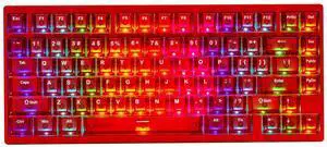 IROK MG75MAX 81 Keys Wired Magnetic Switch Keyboard, 256KHZ Single Key Scan Rate, PCB Nano-Coating Waterproof, Hall Effect, 8KHZ/ARGB/CNC Aluminum Gaming Keyboard(Red)