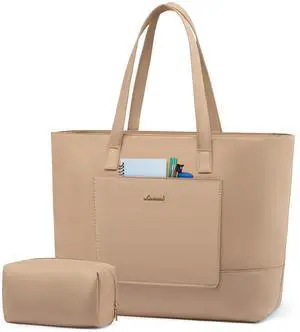 LOVEVOOK Tote Bag for Women, Work Tote with Laptop Compartment for Nurse Travel Commuter, Gym Tote Purse with Yoga Mat Strap LOVEVOOK Tote Bag for Women, Work Tote with Laptop Compartment for Nurse Travel Commuter, Gym Tote Purse with Yoga Mat Strap