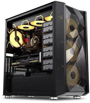 F30 High Airflow All-Metal Mesh Side Panel Full-Tower Case,Multi-HDD Drive Server Case, Support E-ATX Motherboard, Maximum Support 12 Fans, 3 SSD Bay+11 HDD Bay
