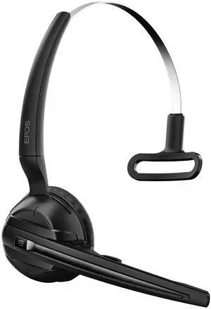 EPOS Impact D 10 USB ML II - Wireless DECT Mono Ear Convertible Headset for Direct Connection to a PC/Softphone, Black