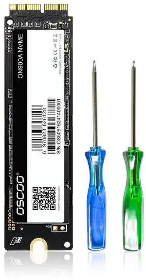 OSCOO 2TB NVMe SSD for MacBook - PCIe Gen3.0x4 Internal SSD, Up to 2000MB/s, Compatible with MacBook Air 2013-2017, MacBook Pro 2013-2016, Mac mini 2014, iMac 2012-2018, Mac Pro 2013 - ON900A